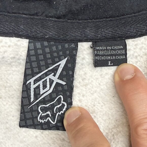 ✅Fox Racing Rockstar Energy Drink Hoodie Mens LARGE Full Zip Graphic Y2K - Picture 2 of 10